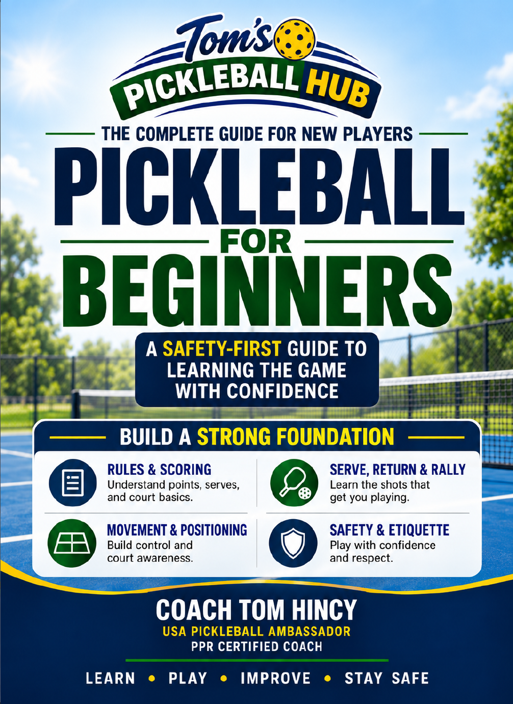 Pickleball for Beginners book cover